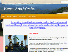 Tablet Screenshot of hawaiiartsandcraftsfestival.com